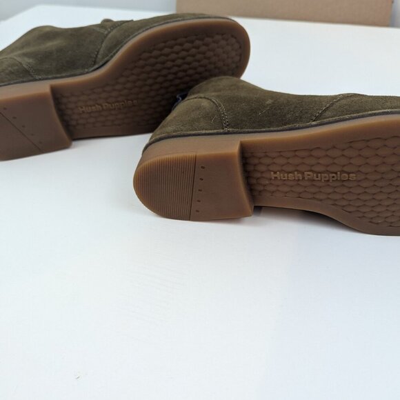 Hush Puppies Suede Booties in Tan, Sz 8 - Picture 6 of 6